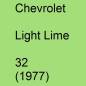 Preview: Chevrolet, Light Lime, 32 (1977).